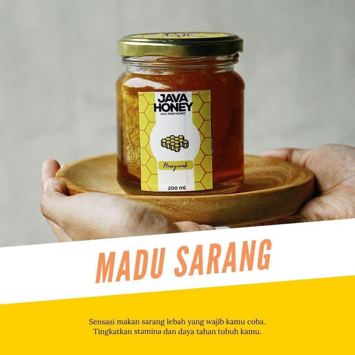 

Raw Honeycomb 200 ml (Madu Mentah + Potongan Sarang Lebah Asli)