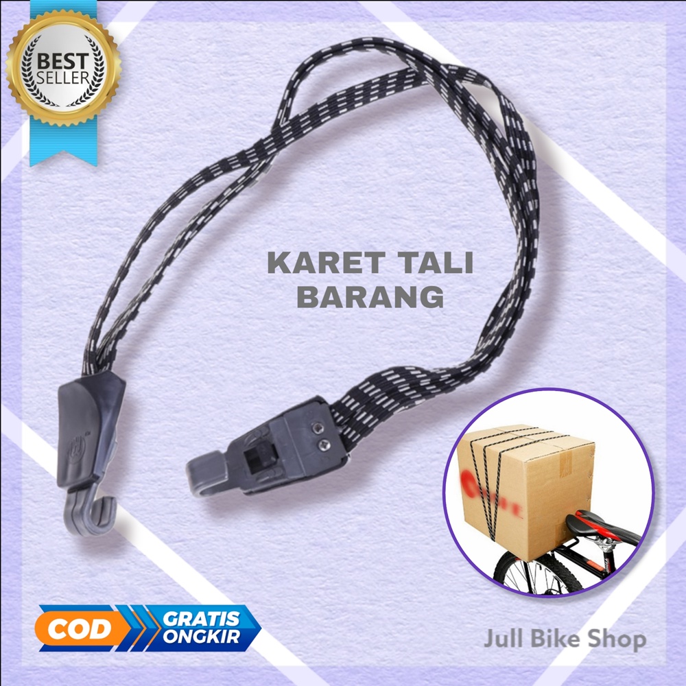 Tali karet pengikat barang sepeda box elastis kuat 70cm sepeda lipat mtb keranjang motor