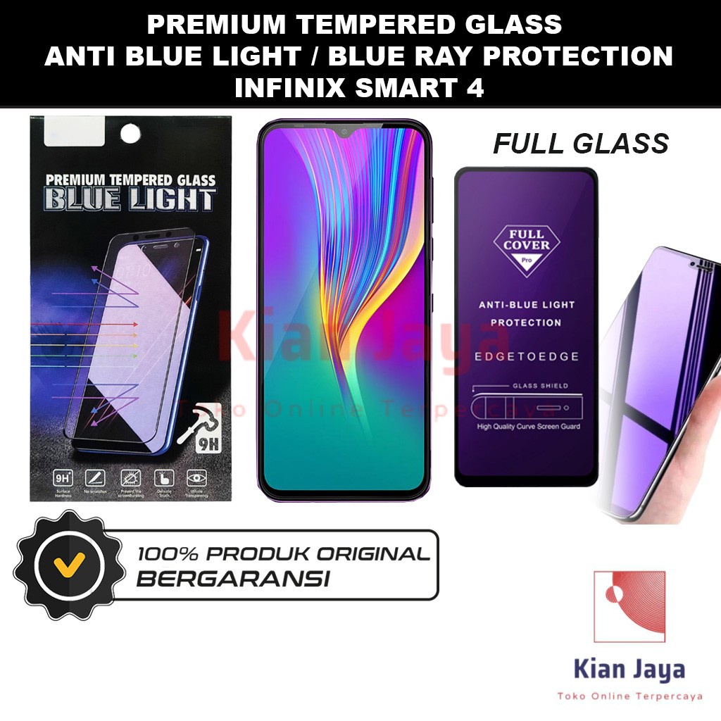 Tempered Glass Infinix Smart 4 Anti Blue Light Hp Temper Anti Gores