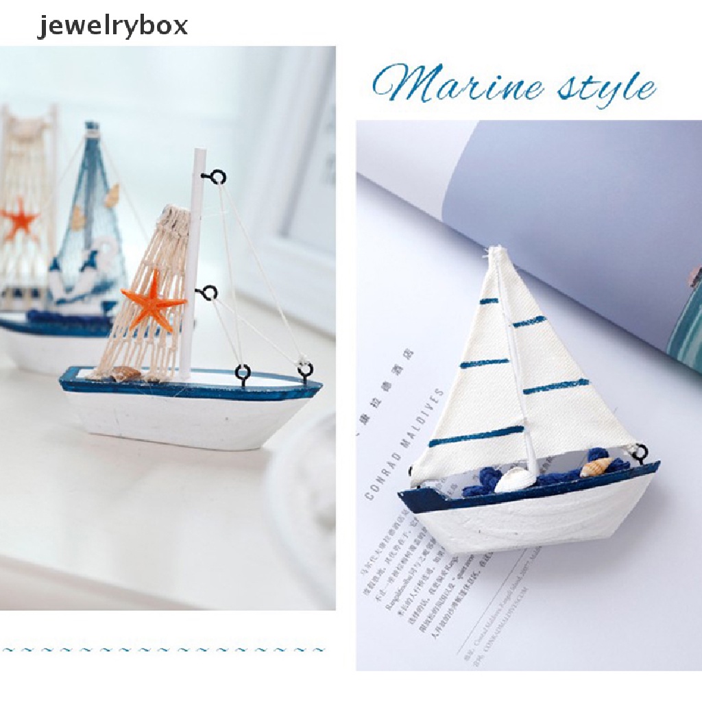 (jewelrybox) Miniatur Kapal Layar Untuk Dekorasi Rumah / Pantai