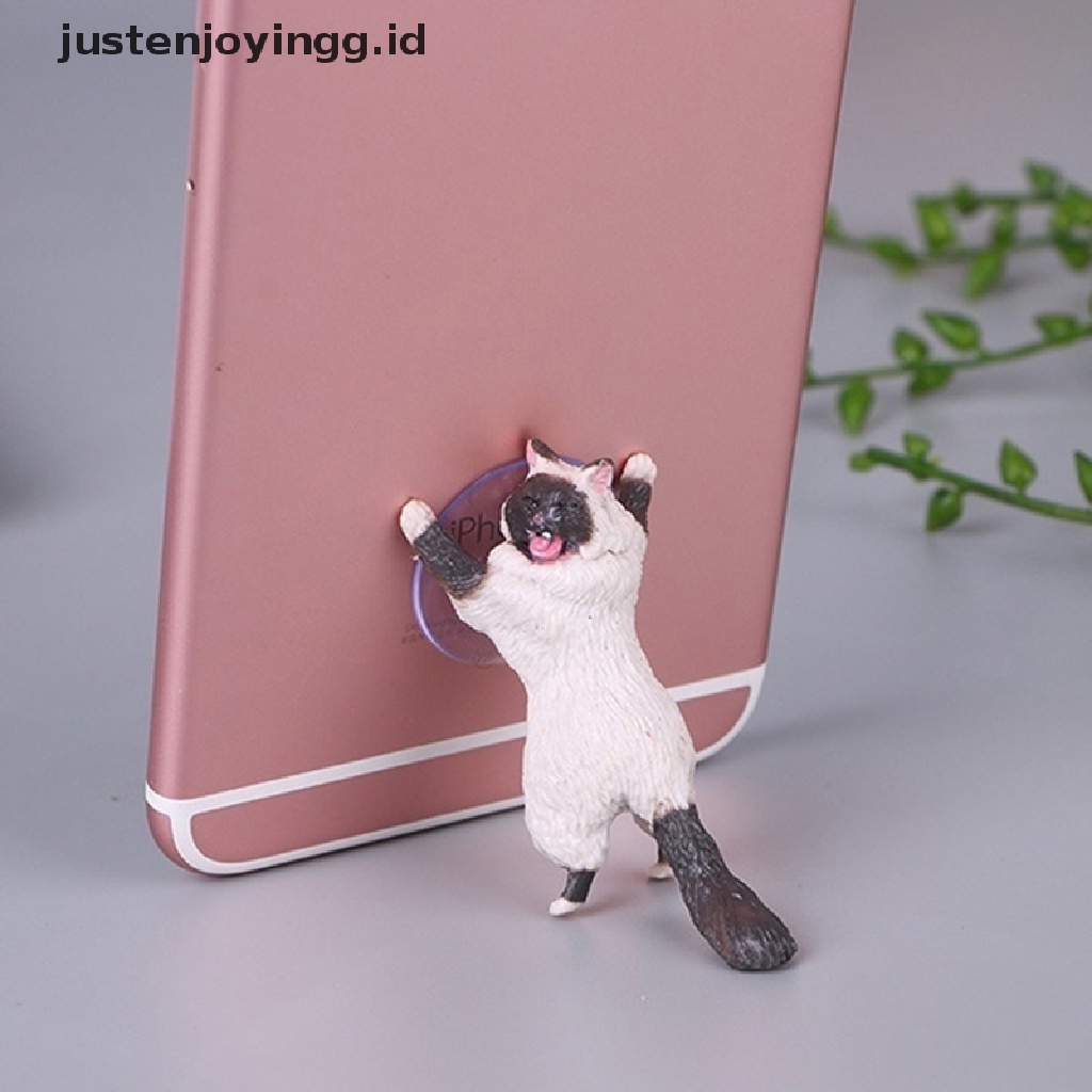 Stand Holder Handphone / Tablet Bentuk Kucing Lucu