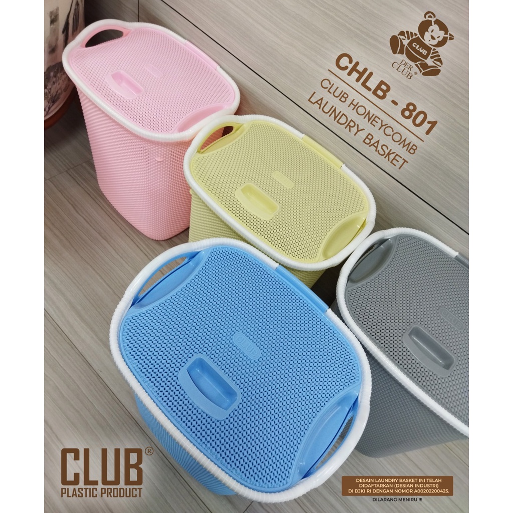 Laundry Basket Jumbo! Rak Keranjang Baju Kotor CLUB CHLB-801 Keranjang Baju Laundry Bag Original