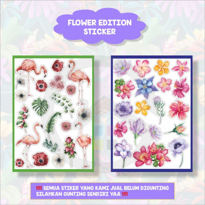 

(Flower Edition)STICKER LUCU HANDPHONE CORAK BUNGA TUMBLR AESTHETIC STIKER LAPTOP STIKER HP