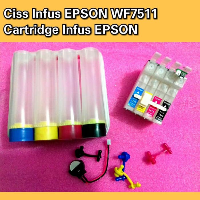 Tabung Infus Ciss Cartridge Infus Epson 1390 / T60  6 Warna Lengkap SCTerbaru871