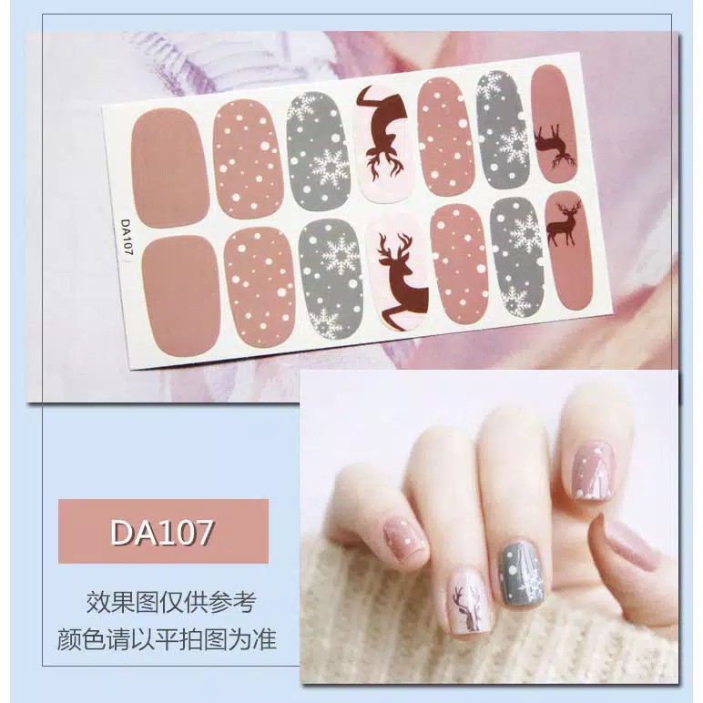 Nail sticker motif / sticker kuku / stiker kuku / nail stiker glitter nail art stiker kartun