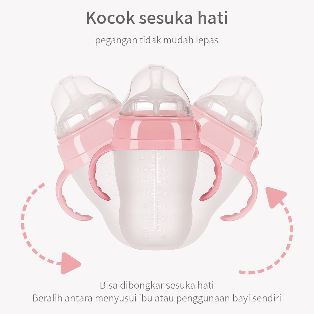 Halobaby PIKO BELLO pegangan botol susu bayi /bottle handle/ pegangan PIKO BELLO