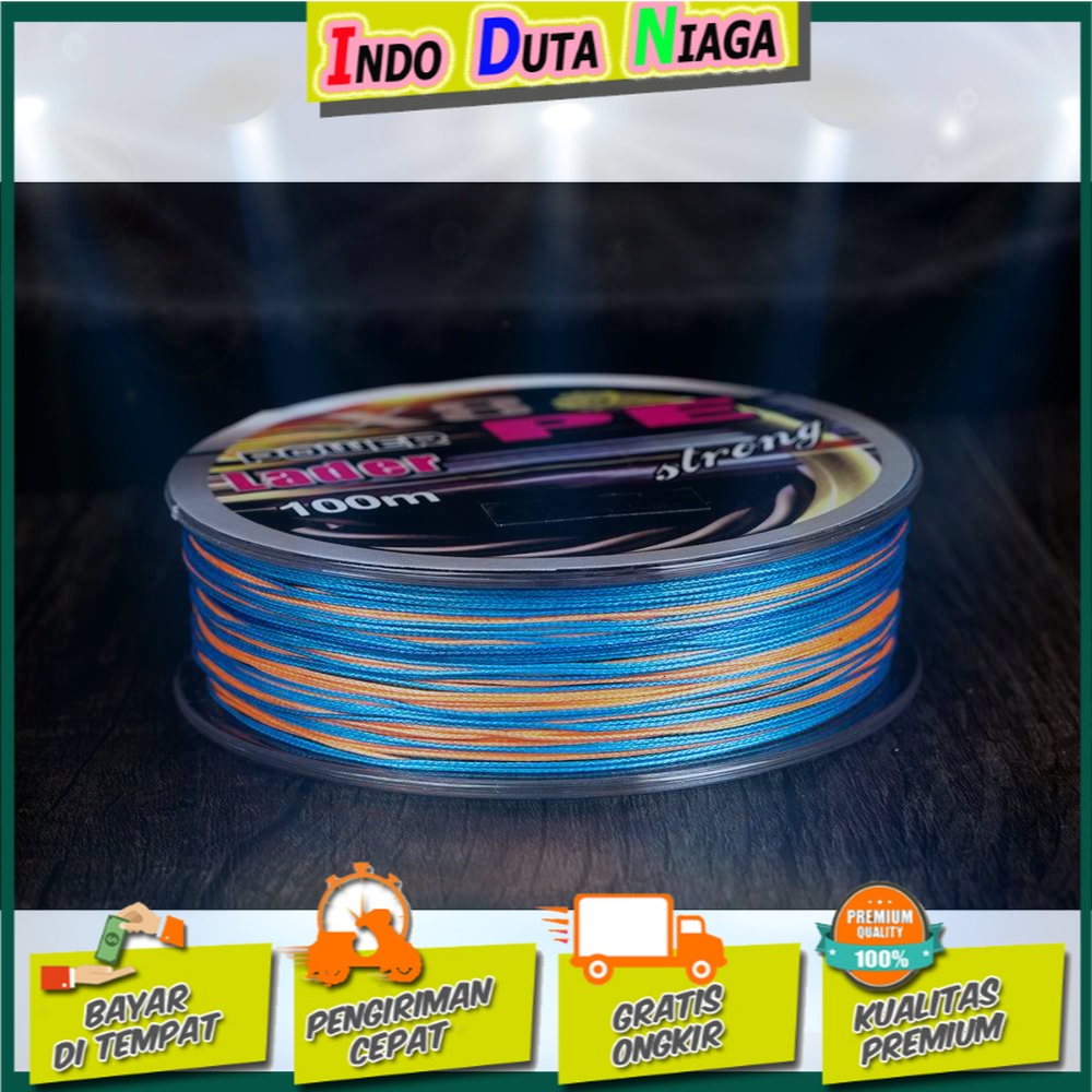 Zero Senar Benang Tali Pancing Super PE 8 Braid Line 100 Meter - X8