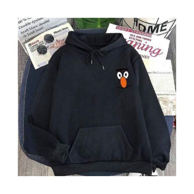 SESAME BEART HOODIE WANITA - JUMPER TEBAL TERLARIS-Hitam