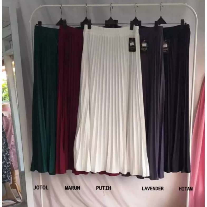 Rok Plisket Premium // Rok Plisket Wanita Dewasa