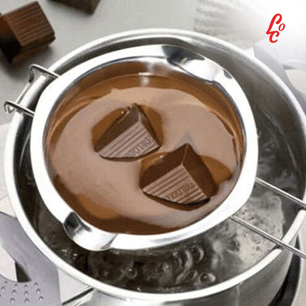 Panci Leleh Keju Coklat Stainless Steel Chocolate Melting Pot Pan