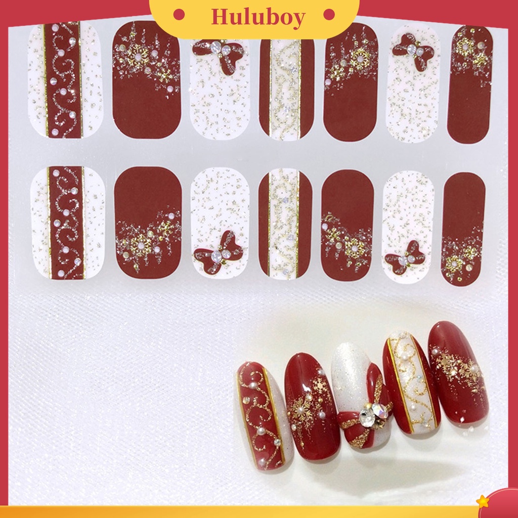 Huluboy Huluboy♡ Patch Stiker Kuku Desain Beragam Untuk Dekorasi Nail Art