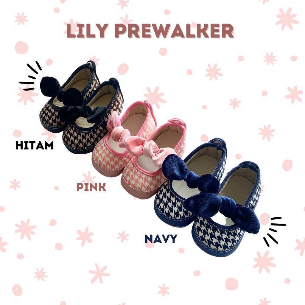 sepatu bayi anak perempuan cewek 12 bulan 1 tahun 0 6 LILLY prewalker