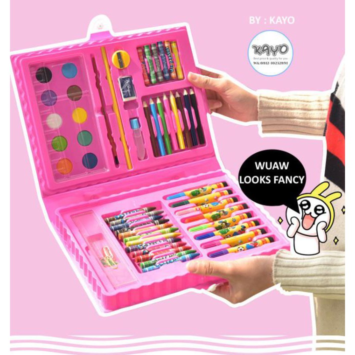 

68 Pensil warna,set Crayon Set,spidol warna set Alat lukis, cat air
