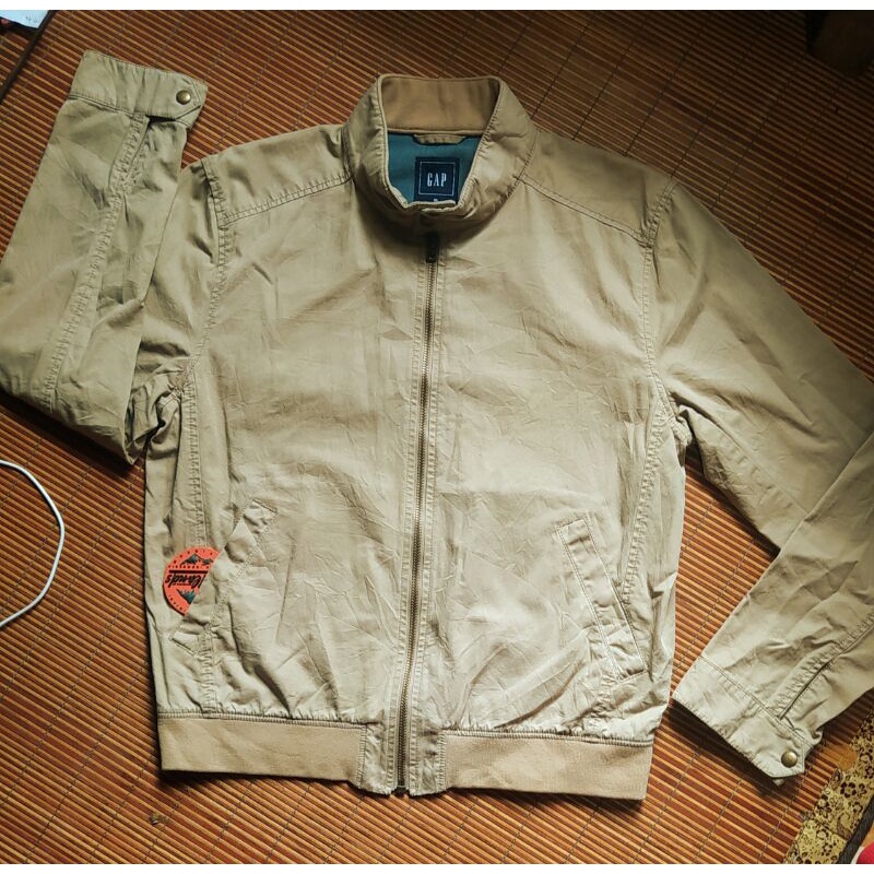 jaket harington GAP canvas duck jacket denim trucker casual katun