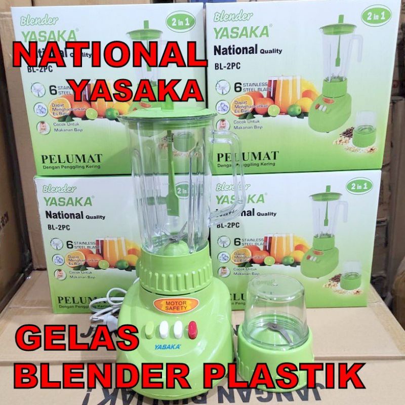 BLENDER PLASTIK NATIONAL YSK, BLENDER TABUNG PLASTIK ANTI PECAH.
