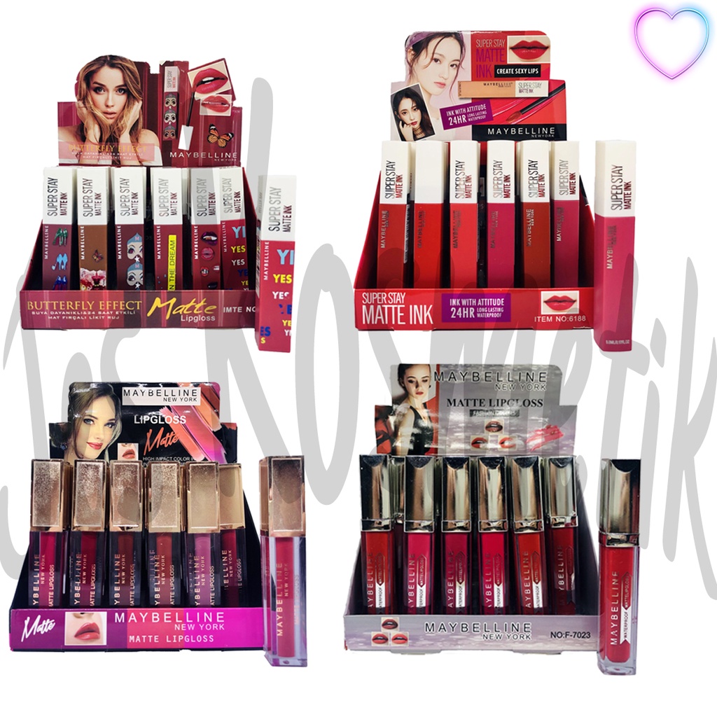 [LUSINAN] MYB Lipcream Lipgloss Barcode Super Stay / Grosir Kosmetik