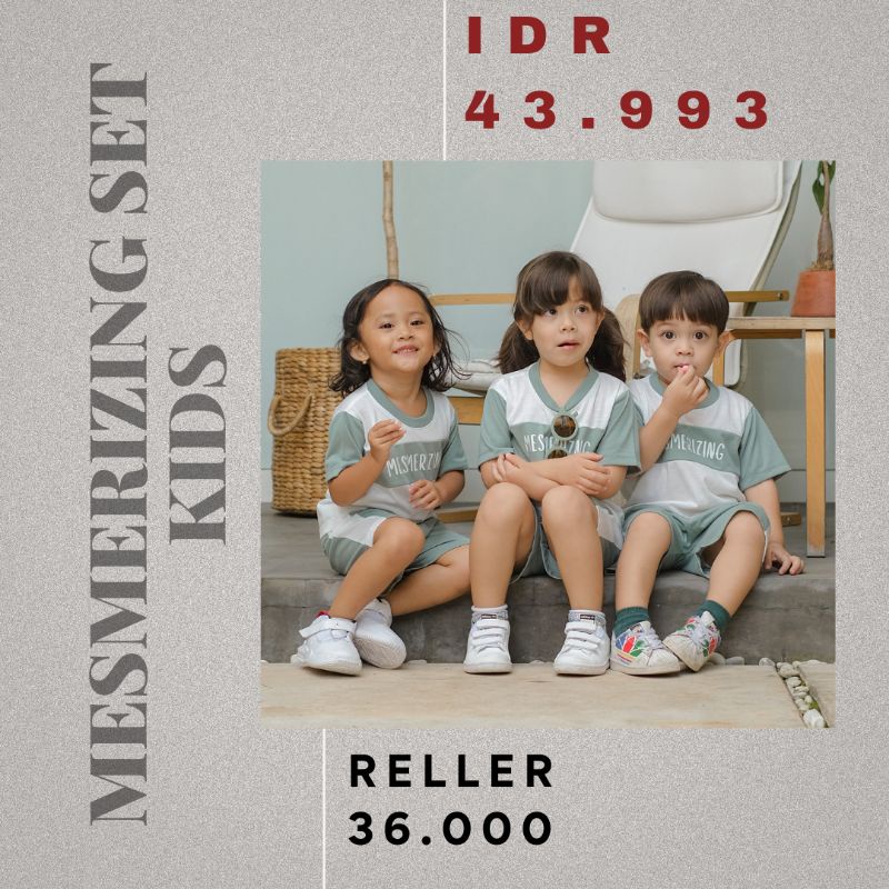 MESMERIZING SET - Promo 10.10 Family Set baju olahraga daily wear kaos kekinian baju tidur murah unisex