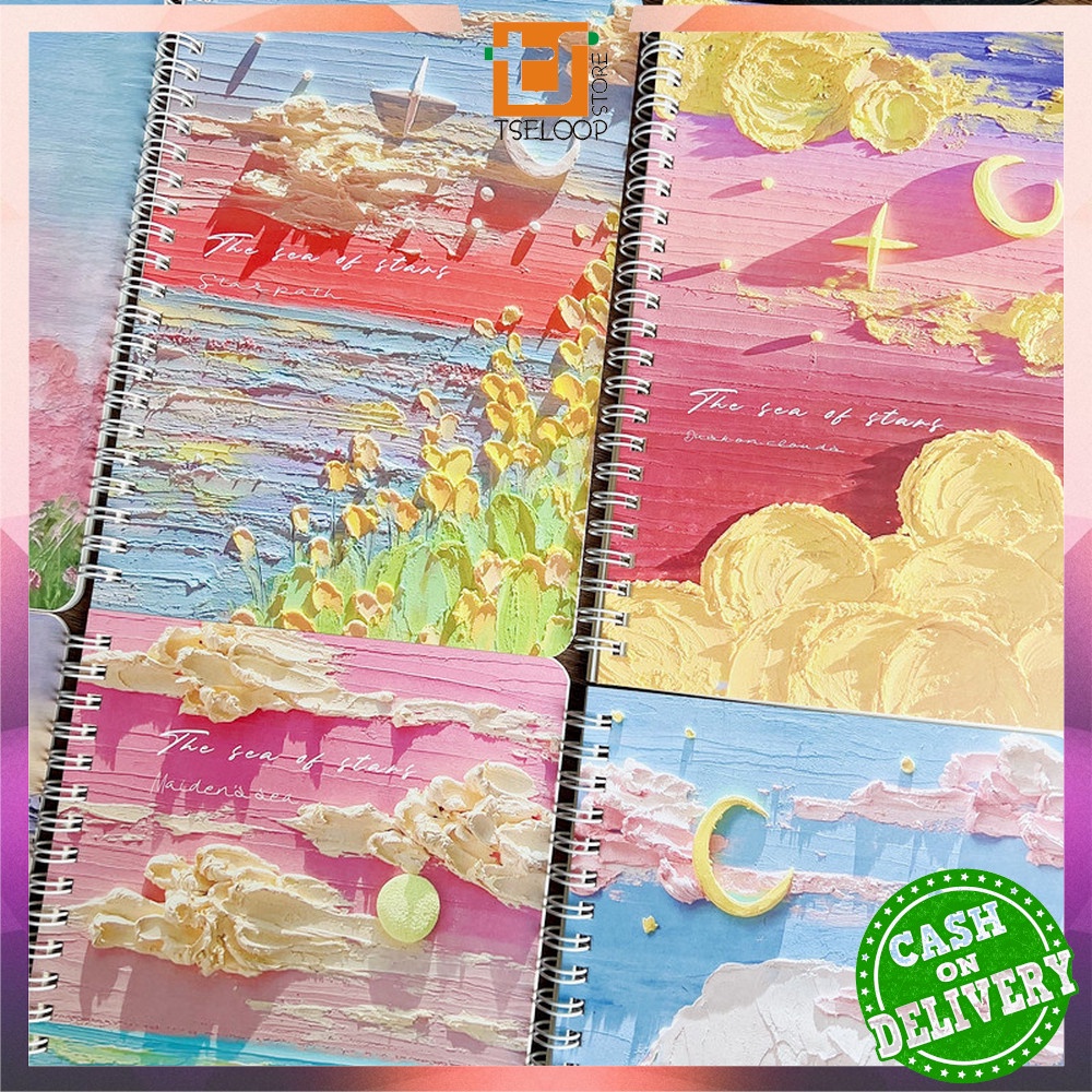

OFM-A32 Buku Tulis Catatan Notebook Ring A5 / Notebook Journal / Buku Tulis A5 Spiral Notebook Aesthetic / Spiral Buku Agenda