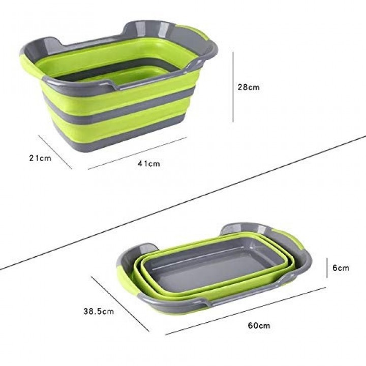 Portable Foldable Silicone Non-Slip Bath Tub for Baby Shower and Pets