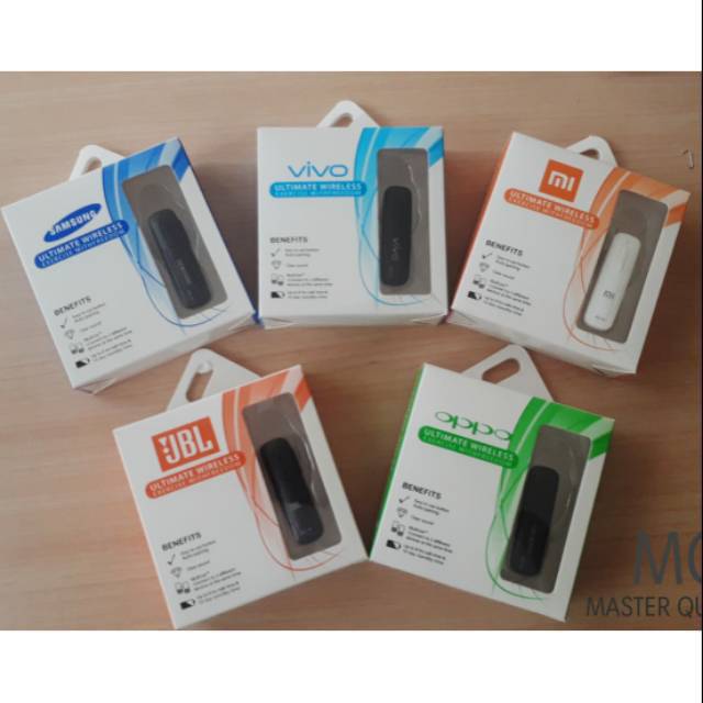 Hf Headset Bluetooth Brand Single Kwalitas Bagus