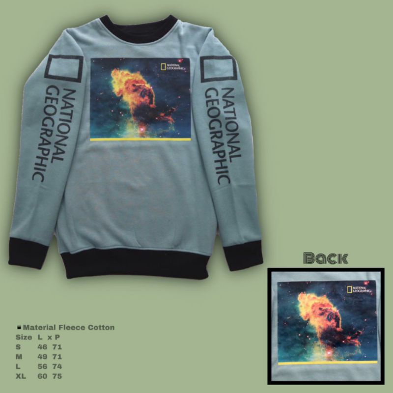 crewneck national geographic - sweater national geographic by shasahi.id