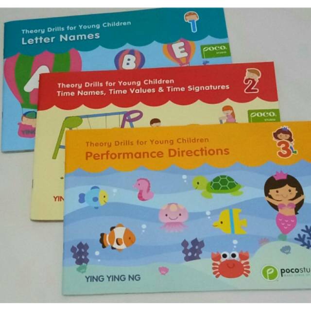 Paket 3 buku Theory drills for Young Children 1-3