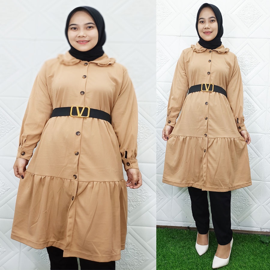 SETELAN ORIYA TUNIK FREE GESPER DAN CELANA HITAM SET GL FASHION