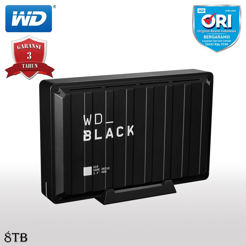 WD BLACK D10 Game Drive 8TB 7200RPM USB 3.2 Gen 1