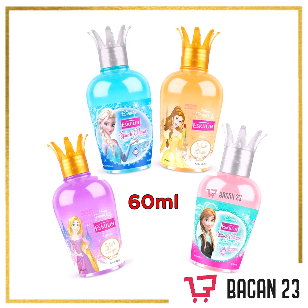 Eskulin Kids Disney Princess Spalsh Cologne ( 60 ml ) / Parfum Anak / Bacan 23 - Bacan23