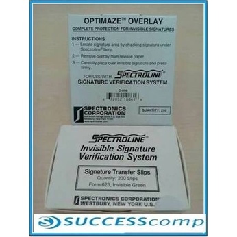 

sale Spectroline Overlay Invisible signature Made in USA Diskon