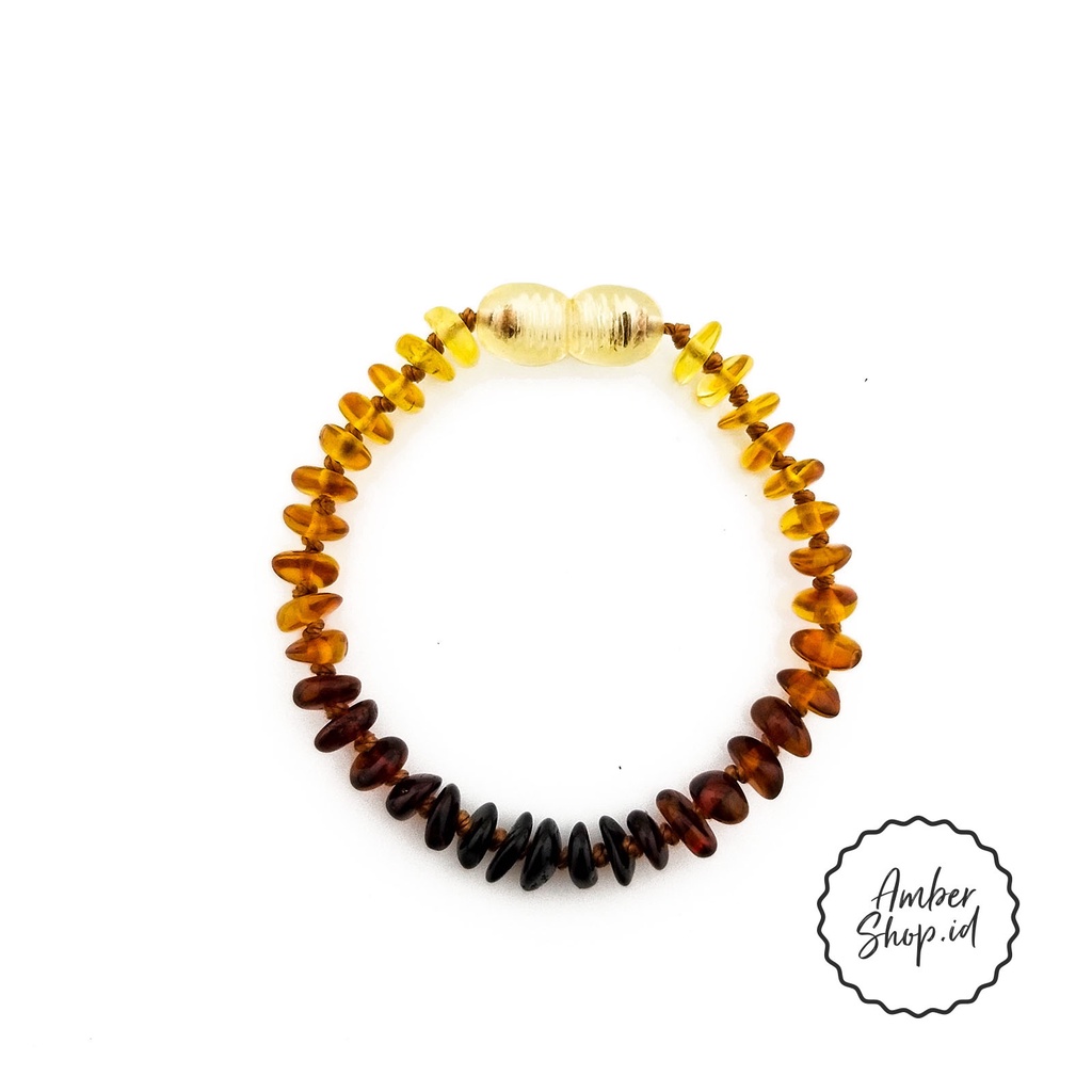 Kalung amber &amp; Gelang amber pereda nyeri tumbuh gigi bayi AS47 - Amber Shop