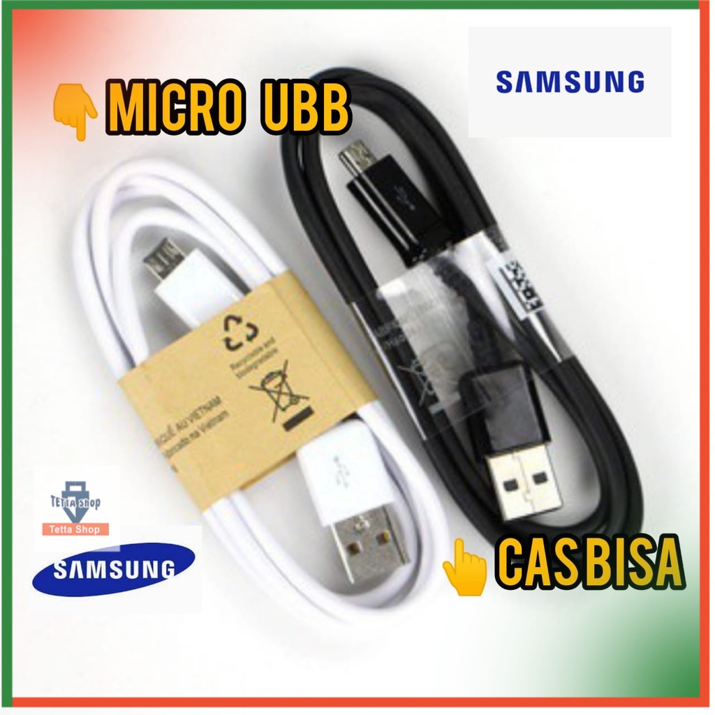 Kabel Cas Samsung Biasa Micro USB Travel Panjang Setengah Sampai 1 Meter Android Universal