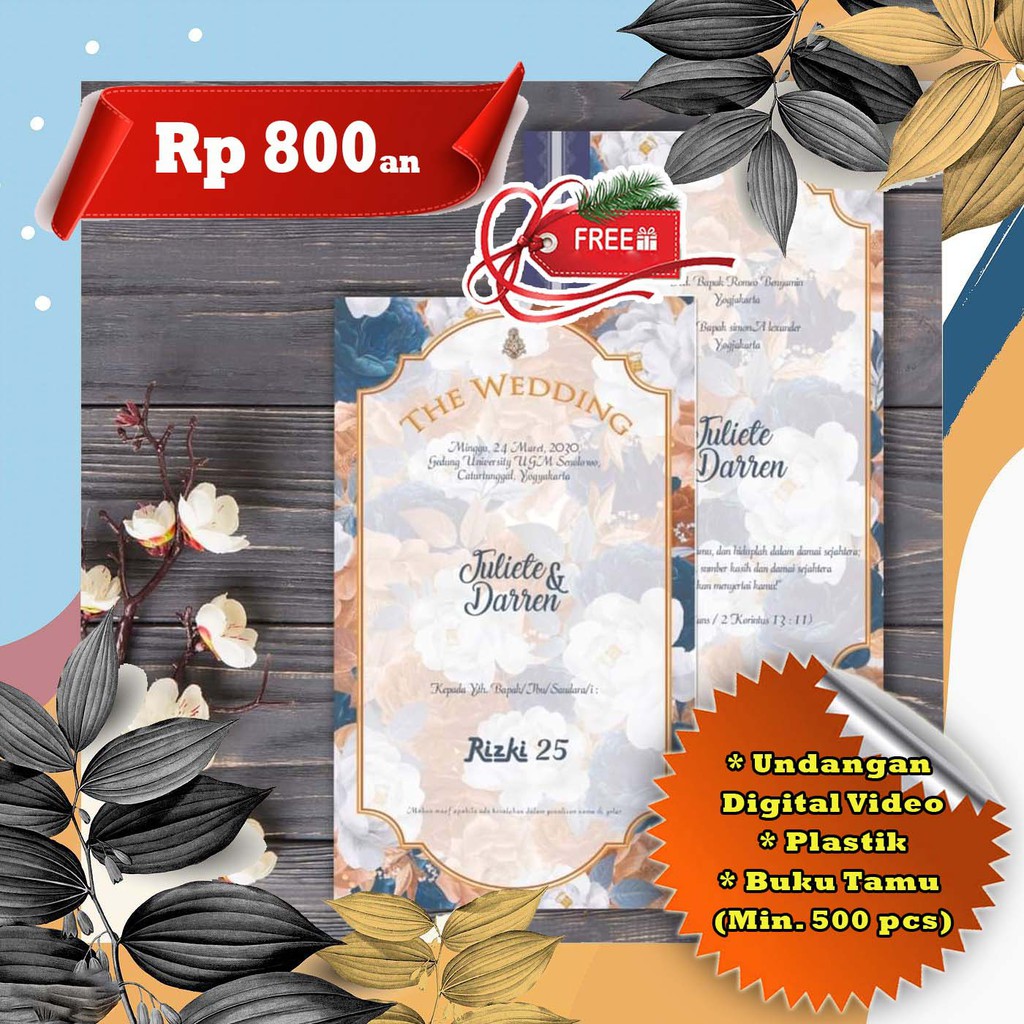 Undangan Nikah Murah Simple Elegan Free Undangan Digital Video