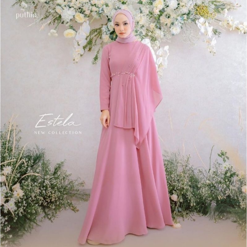 AL MAIDA DRESS _ GAUN MUSLIMAH - GAUN PESTA - GAUN - BAJU - BAJU MUSLIMAH - BAJU PESTA - GAMIS - DRESS - LONG DRESS - GAUN PESTA MUSLIMAH - GAUN MUSLIMAH BUSUI - GAUN MUSLIMAH BUMIL - DRESS BUSUI - GAUN WISUDA