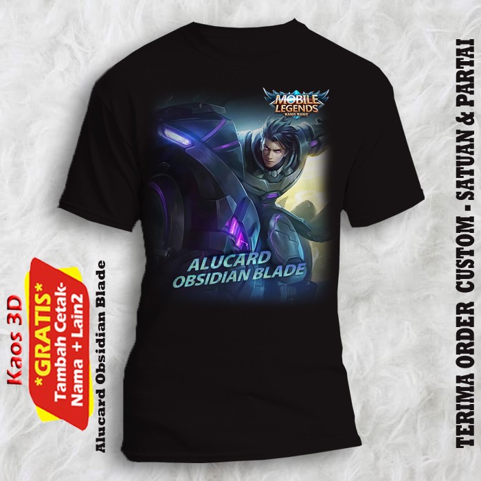 Kaos ANAK PREMIUM  ALUCARD OBSIDIAN BLADE MOBILE LEGENDS