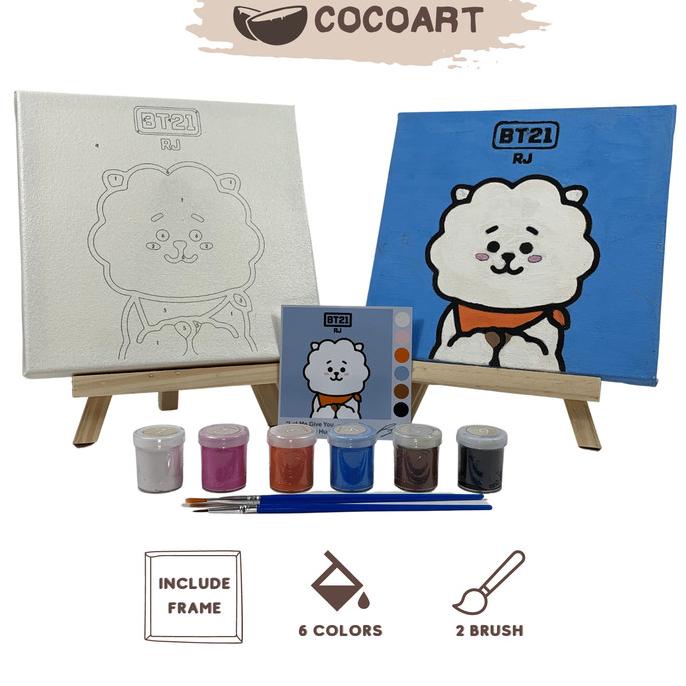 

BISA COD Cocoart.id - Paint By Number Kit BT21 ( RJ ) I Kanvas 20 x 20 cm/CAT AKRILIK SET/CAT AKRILIK SET 24 WARNA/CAT AKRILIK PASTEL/CAT AIR/CAT AIR LUKIS SET/CAT AIR GIOTTO/KUAS LUKIS 1 SET/KUAS LUKIS KECIL/KUAS LUKIS LENGKAP/KANVAS LUKIS/KANVAS LUKIS