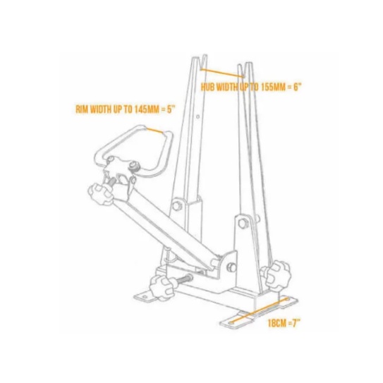 WHEEL TRUING STAND ALAT SETEL VELG YC-512