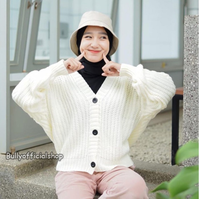 BESTARI KNITTED CARDY - Cardigan Rajut PREMIUM OVERSIZE TERBARU