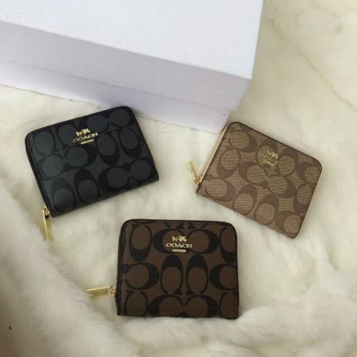 [RESTOCK] Dompet branded wanita coach / dompet kartu coach / coach mini wallet