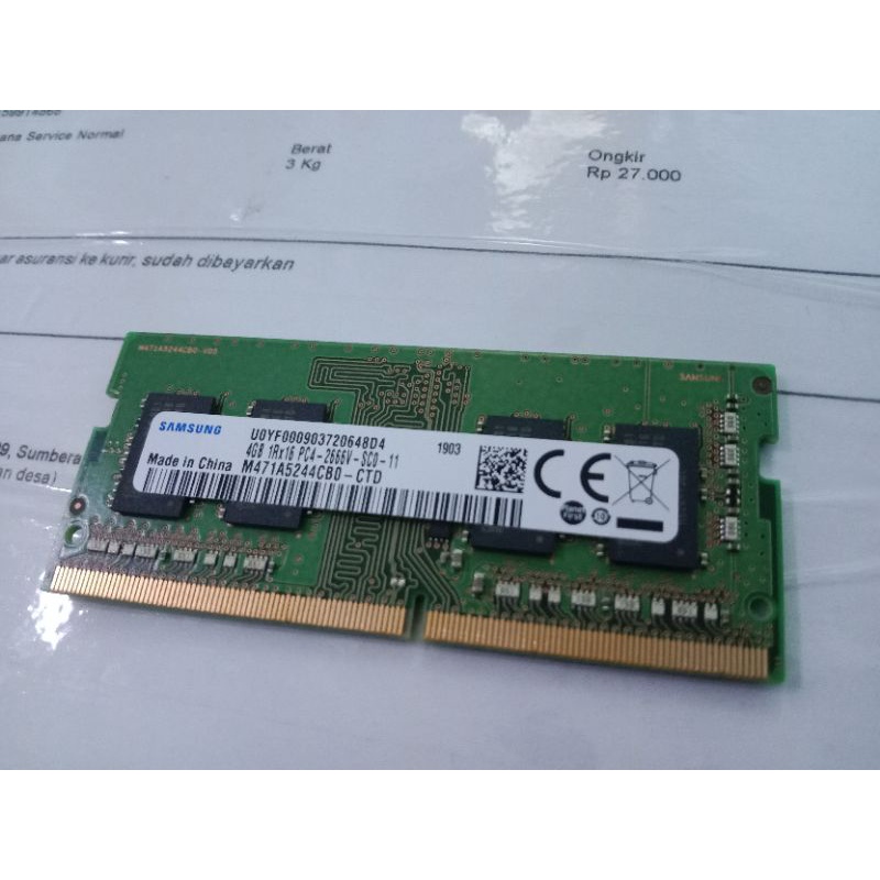 ram 4 gb DDR 4- memori laptop