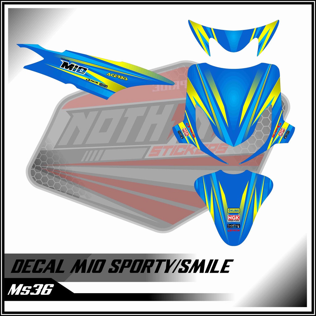 decal mio sporty/smile blue 36