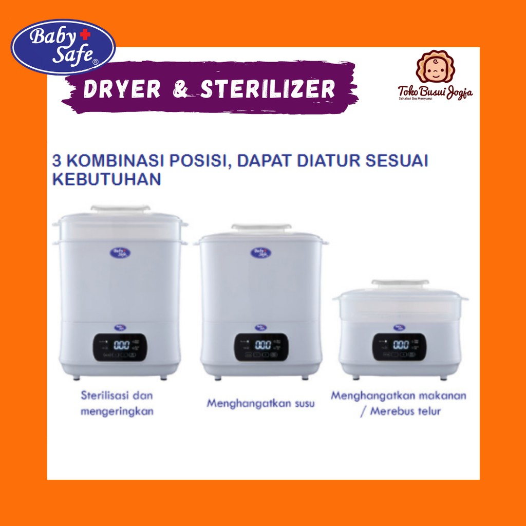 Baby Safe Multi Electric Sterilizer And Dryer Elektrik Botol Susu Bottle Baby Bayi STE01