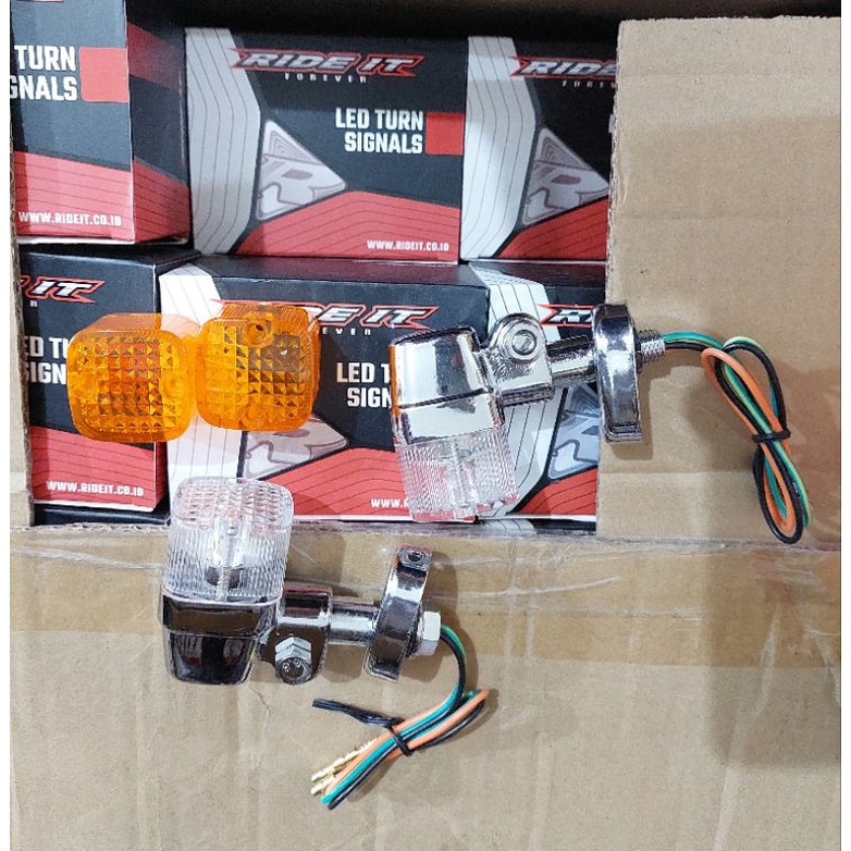 Sein Palu Led , Riting Palu Bulat, Palu Kotak led double mika Ride it CB GL Tiger Mega pro vixion