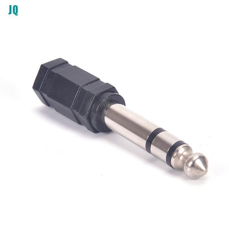 CONVERTER AUDIO 3.5MM AUX TO 6.5MM STEREO PVC- JACK COVER KECIL KE BESAR