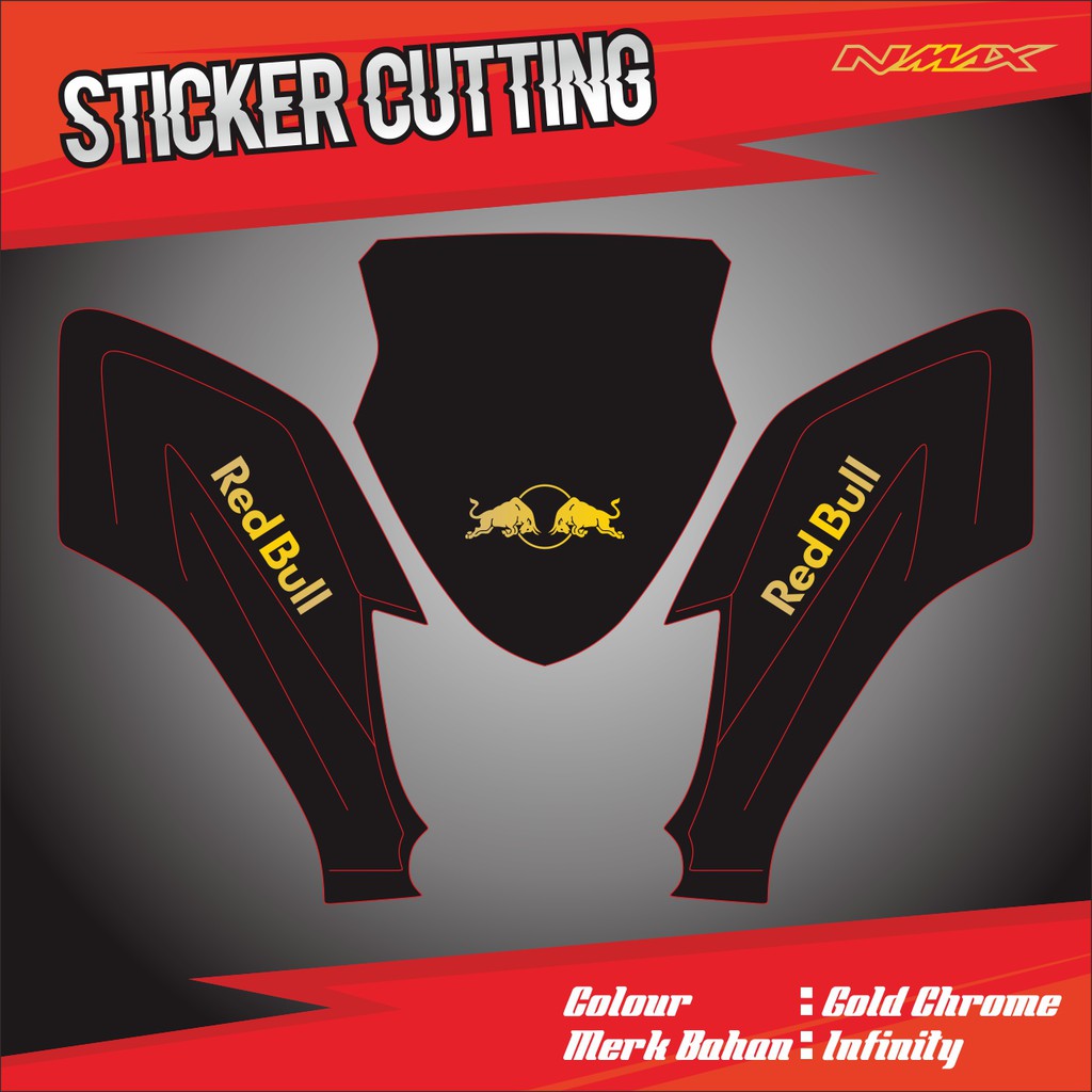 Sticker Cutting Redbull nmax