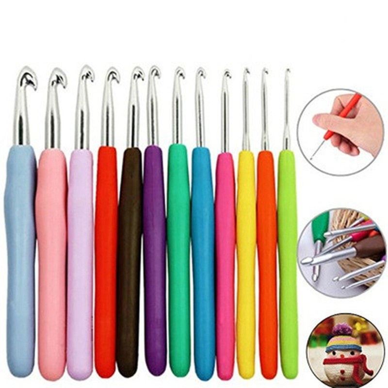 1 pcs 2.0mm-10.0mm Crochet hooks Jarum Jahitan Kerajinan rajut