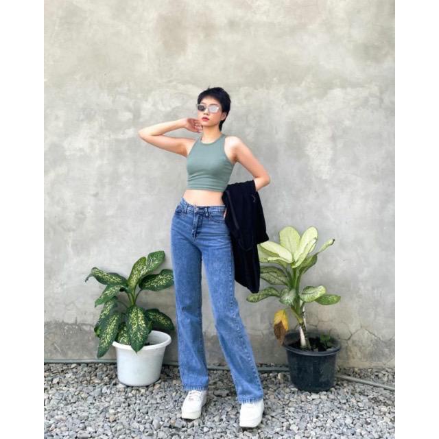 YOSI HIGHWAIST KULOT JEANS LOOSE // KULOT HIGHWAIST JEANS LOOSE