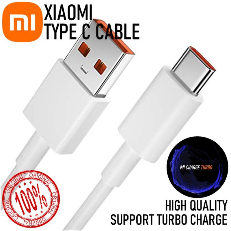 Kabel Data Xiaomi Type C Fast Charger Redmi 8 9 10 10C/Note 7 PRO/ 8 PRO/Note 9 10 11/POCO M3 X3 [KABEL DATA TURBO]