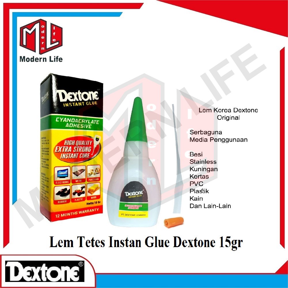 Lem Dexstone Powerglue Power Glue / Lem Tetes Dextone Korea Serbaguna ORIGINAL