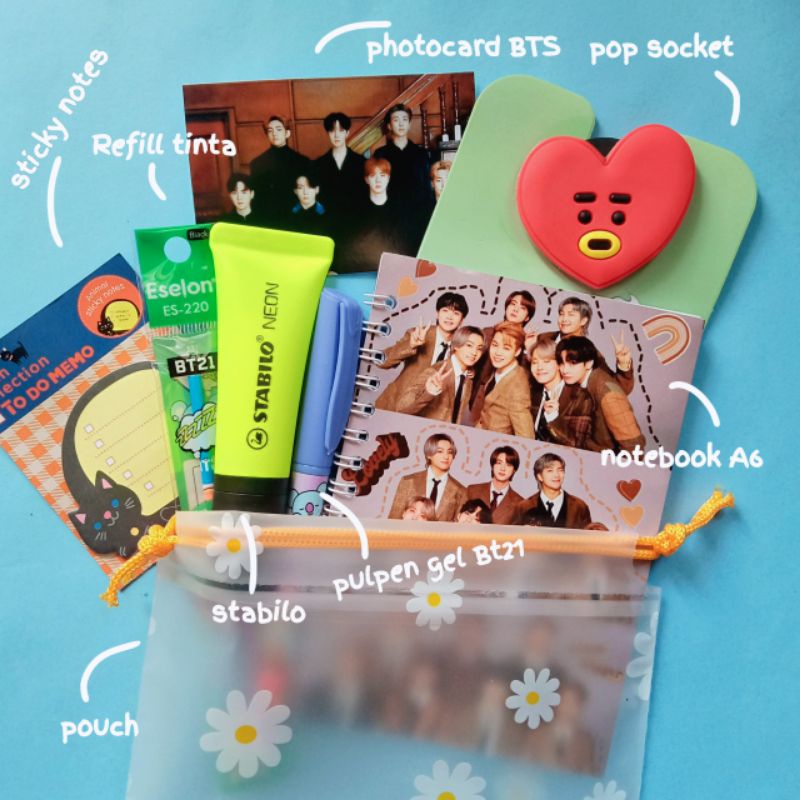 

PAKET ALAT TULIS 8IN1 KARAKTER LUCU / STATIONERY SET FANCY / ALAT TULIS / STATIONERY SET